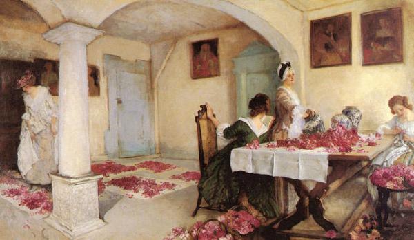 Abbey, Edwin Austin Potpourri Sweden oil painting art